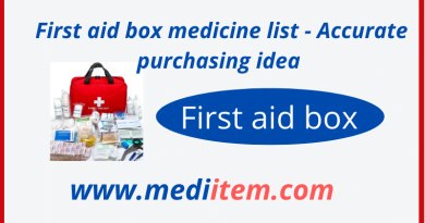 First aid box medicine list - Accurate purchasing idea