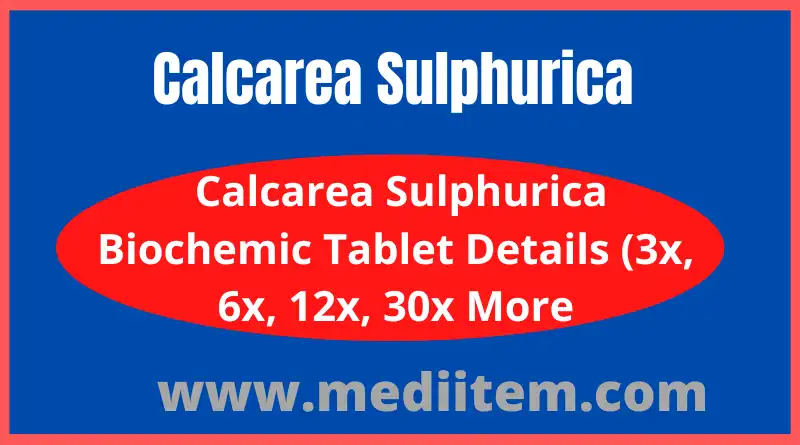 Calcarea sulphurica biochemic tablet