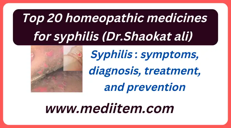 Best homeopathic medicine for syphilis