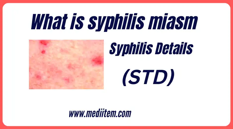 What is syphilis miasm