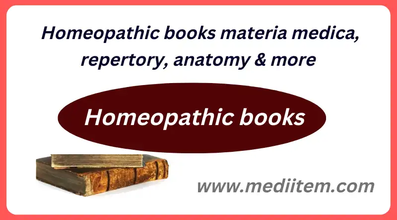 Homeopathic books materia medica
