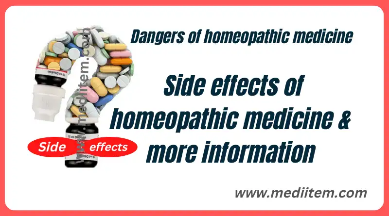 Side effects of homeopathic medicine