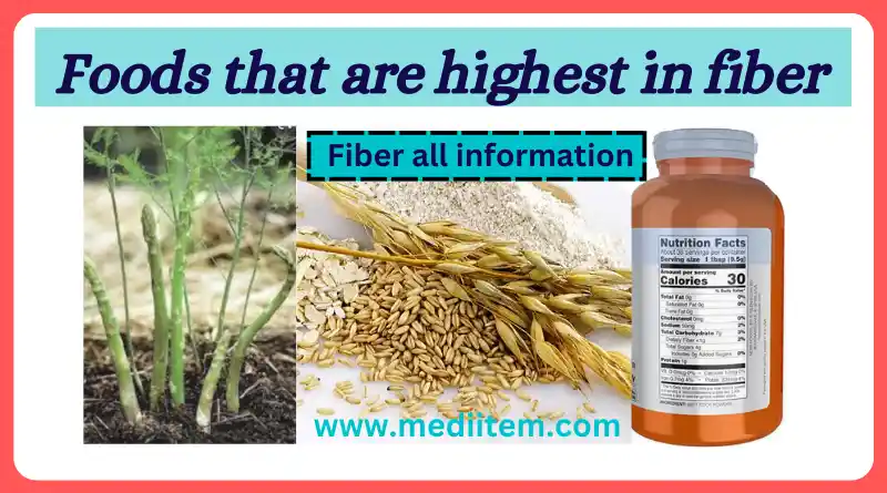 Foods that are highest in fiber
