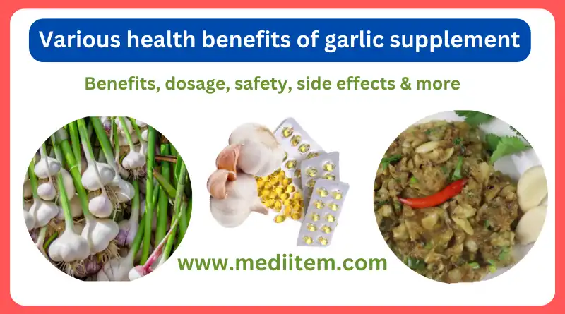 Various Health benefits of garlic supplement