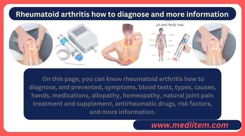 rheumatoid arthritis how to diagnose