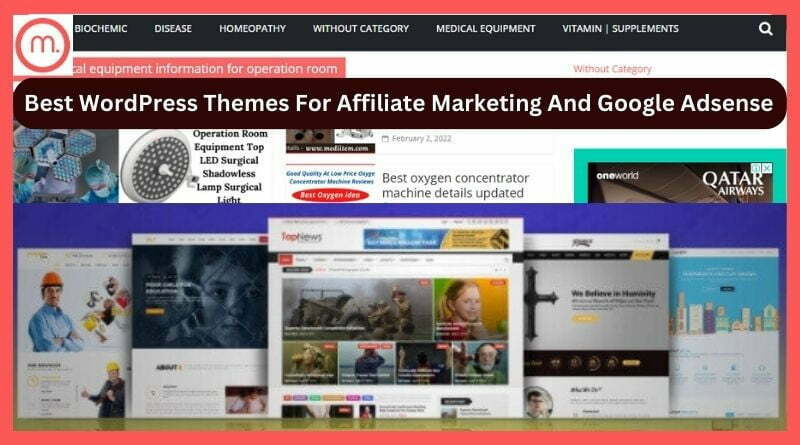 Best WordPress Themes For Affiliate Marketing And Google Adsense