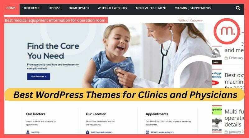 best WordPress themes for clinics and physicians